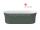 Ravak Ypsilon voľne stojaca akrylátová vaňa 180x80 cm Grey Green/Biela,krytka odtoku Biela