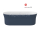 Ravak Ypsilon voľne stojaca akrylát vaňa 180x80 cm DeepSea Blue/Biela,krytka odtoku Biela