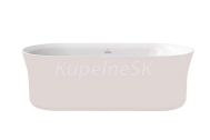 Ravak Ypsilon voľne stojaca akryl vaňa 180x80 cm Alabaster Pink/Biela,krytka odtoku Biela