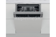 Whirlpool vstavaná umývačka riadu WBC 3C34 PF X,s panelom, 60 cm, Nerez, energ. tr. D