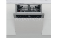 Whirlpool vstavaná umývačka riadu WBC 3C26 X,s panelom, 60 cm, Nerez, energ. tr. E