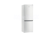 Whirlpool voľne stojaca kombinovaná chladnička W5 822E W energ. tr. E, Biela