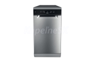 Whirlpool voľne stojaca umývačka riadu WSFC 3M27 X,s panelom, 45 cm, Nerez, energ. tr. E