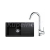 FRANKE SETG267O fragranitový drez 780x435mm BSG 611-78/39 Onyx+batéria FP 9000.031 Chróm
