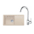FRANKE SETG267SA fragranit. drez 780x435mm BSG 611-78/39 Sahara+batéria FP 9000.031 Chróm