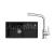 FRANKE SETG268O fragranitový drez 780x435mm BSG 611-78/39 Onyx+batéria FS 3230.031 Chróm