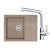 FRANKE SETG262KA fragranitový drez 620x500 mm BFG 611-62 Kašmír+batéria FS 3230.031 Chróm