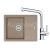 FRANKE SETG262KA fragranitový drez 620x500 mm BFG 611-62 Kašmír+batéria FS 3230.031 Chróm
