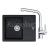 FRANKE SETG262O fragranitový drez 620x500 mm BFG 611-62 Onyx+batéria FS 3230.031 Chróm