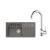 FRANKE SETG267ŠK fragranit. drez 780x435mm BSG 611-78/39 Š.kameň+batéria FP 9000.031 Chróm