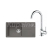 FRANKE SETG267ŠK fragranit. drez 780x435mm BSG 611-78/39 Š.kameň+batéria FP 9000.031 Chróm