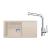 FRANKE SETG268SA fragranitov drez 780x435mm BSG 611-78/39 Sahara+batéria FS 3230.031 Chróm