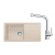 FRANKE SETG268SA fragranitov drez 780x435mm BSG 611-78/39 Sahara+batéria FS 3230.031 Chróm
