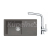 FRANKE SETG268ŠK fragranit. drez 780x435mm BSG 611-78/39 Š.kameň+batéria FS 3230.031 Chróm