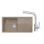 FRANKE SETG264KA fragranitový drez 970x500 mm BFG 611 Kašmír+batéria FS 3230.031 Chróm