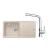FRANKE SETG264SA fragranitový drez 970x500 mm BFG 611 Sahara+batéria FS 3230.031 Chróm