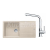 FRANKE SETG264SA fragranitový drez 970x500 mm BFG 611 Sahara+batéria FS 3230.031 Chróm