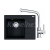 FRANKE SETG249O fragranit drez 620x500mm CNG 611-62TL/2 Onyx+batéria FS 3230.031 Chróm