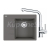FRANKE SETG248ŠK fragranit drez 620x500mm CNG 611-62TL/7 Š.kameň+batéria FS 3230.031 Chróm