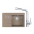 FRANKE SETG250KA fragranit drez 780x500mm CNG 611-78 TL/7 kašmír+batéria FS 3230.031 Chróm