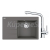 FRANKE SETG250ŠK fragran drez 780x500mm CNG 611-78 TL/7 Š.kameň+batéria FS 3230.031 Chróm