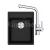 FRANKE SETG253O fragranitový drez 410x510 mm MRG 610-37 RTL Onyx+batéria FS 3230.031 Chróm