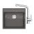 FRANKE SETG255ŠK fragranit drez 560x510mm MRG 610-52 RTL Š.kameň+batéria FS 3230.031 Chróm