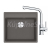 FRANKE SETG255ŠK fragranit drez 560x510mm MRG 610-52 RTL Š.kameň+batéria FS 3230.031 Chróm