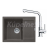 FRANKE SETG257ŠB fragranit drez 620x500 mm MRG 611-62 Š.Bridlica+batéria FS 3230.031 Chróm