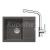 FRANKE SETG257ŠB fragranit drez 620x500 mm MRG 611-62 Š.Bridlica+batéria FS 3230.031 Chróm