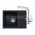 FRANKE SETG257MČ fragranit drez 620x500 mm MRG 611-62 Čierna mat+batéria FS 3230.031 Chróm