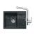 FRANKE SETG257O fragranitový drez 620x500 mm MRG 611-62 Onyx+batéria FS 3230.031 Chróm