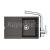 FRANKE SETG259ŠB fragranit drez 780x500 mm MRG 611 Šedá Bridlica+batéria FS 3230.031 Chróm