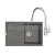 FRANKE SETG258ŠK fragranitový drez 780x500 mm MRG 611 Šedý Kameň+batéria FS 3229.031 Chróm