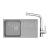 FRANKE SETT112Š tectonitový drez 940x510 OID 611 Šedá+batéria FS 3230.031 Chróm