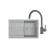 FRANKE SETT123Š tectonitový drez 780x500 mm S2D 611-78 Šedá+batéria FC 6018.084 Šedý Kameň