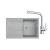 FRANKE SETT115Š tectonitový drez 780x500 mm S2D 611-78 Šedá+batéria FS 3230.031 Chróm