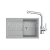 FRANKE SETT115Š tectonitový drez 780x500 mm S2D 611-78 Šedáabatéria FS 3230.031 Chróm