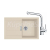 FRANKE SETT115BE tectonitový drez 780x500 mm S2D 611-78 Béžová+batéria FS 3230.031 Chróm