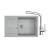 FRANKE SETT116Š tectonitový drez 780x500 mm S2D 611-78 XL šedá+batéria FS 3230.031 Chróm