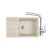 FRANKE SETT116BE tectonitový drez 780x500mm S2D 611-78 XL Béžová+batéria FS 3230.031 Chróm