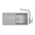 FRANKE SETT117Š tectonitový drez 1000x500 mm S2D 611-100 Šedá+batéria FS 3230.031 Chróm