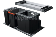 Franke odpadkový kôš 350-90 COMPOSTA 1x40l,1x22l,1x5,5l