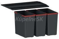 Franke odpadkový kôš Easysort 600-3-0 3x14,5l
