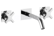 Sapho TRAX podomietková trojprvková umývadlová batéria, chróm