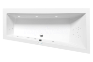 Polysan ANDRA R asymetr. hydromasážna vaňa,160x90x45cm,Highline Hydro,Biela,krytka Chróm