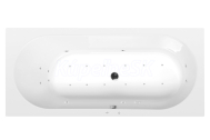 Polysan ASTRA B hydromasážna akrylát. vaňa,165x75x48cm,Active Hydro-Air,Biela,krytka Chróm