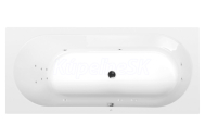 Polysan ASTRA B hydromasážna akrylát. vaňa,165x75x48cm,Attraction Hydro,Biela,krytka Chróm