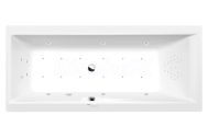Polysan CLEO hydromasážna vaňa, 180x90x48cm, Highline Hydro-Air, Biela,krytka Chróm