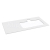 Sapho BRAHEA doska Rockstone s otvorom 101x51,5cm (30+70cm), pravá, biela matná